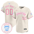 MLB Unisex Pittsburgh Bubblegum Pink Vapor Premier Limited Jersey V2 - Custom