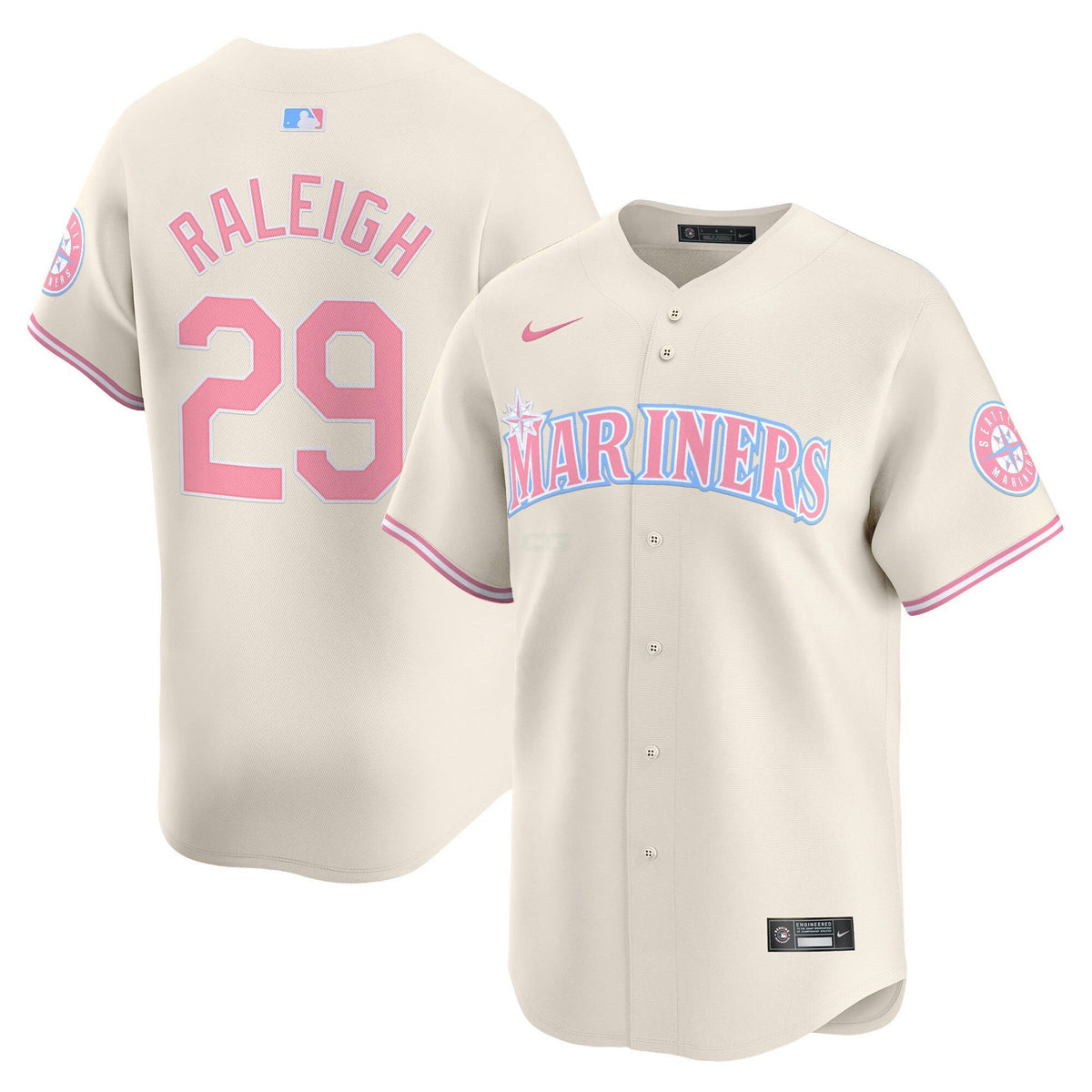 MLB Unisex Seattle Bubblegum Pink Vapor Premier Limited Jersey