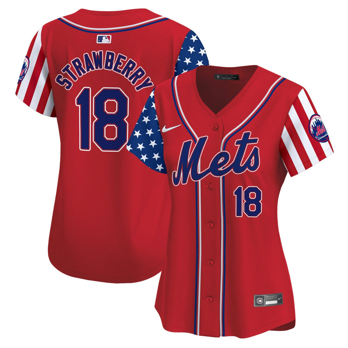 MLB New York Mets Women’s 2024 Independence Day Vapor Premier Limited Jersey