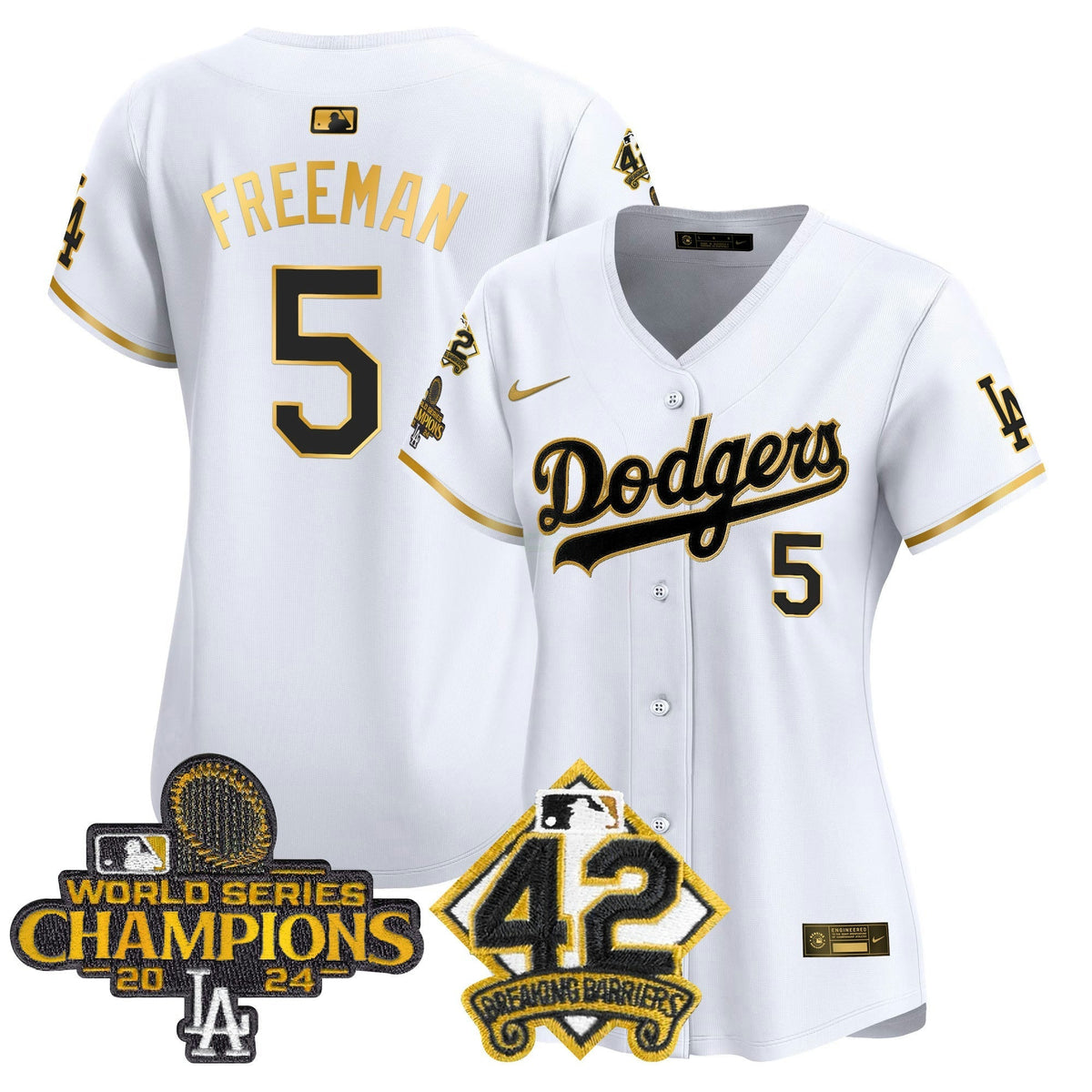 MLB Women’s 2024 World Series Champions & Jackie Robinson Patch Vapor Premier Limited Jersey