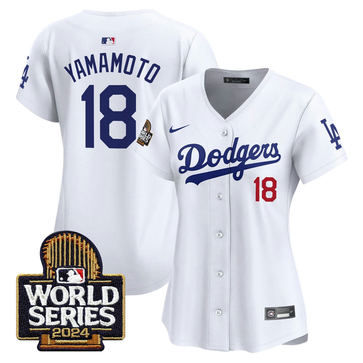 MLB Los Angeles Dodgers Women’s 2024 World Series Vapor Premier Limited Jersey