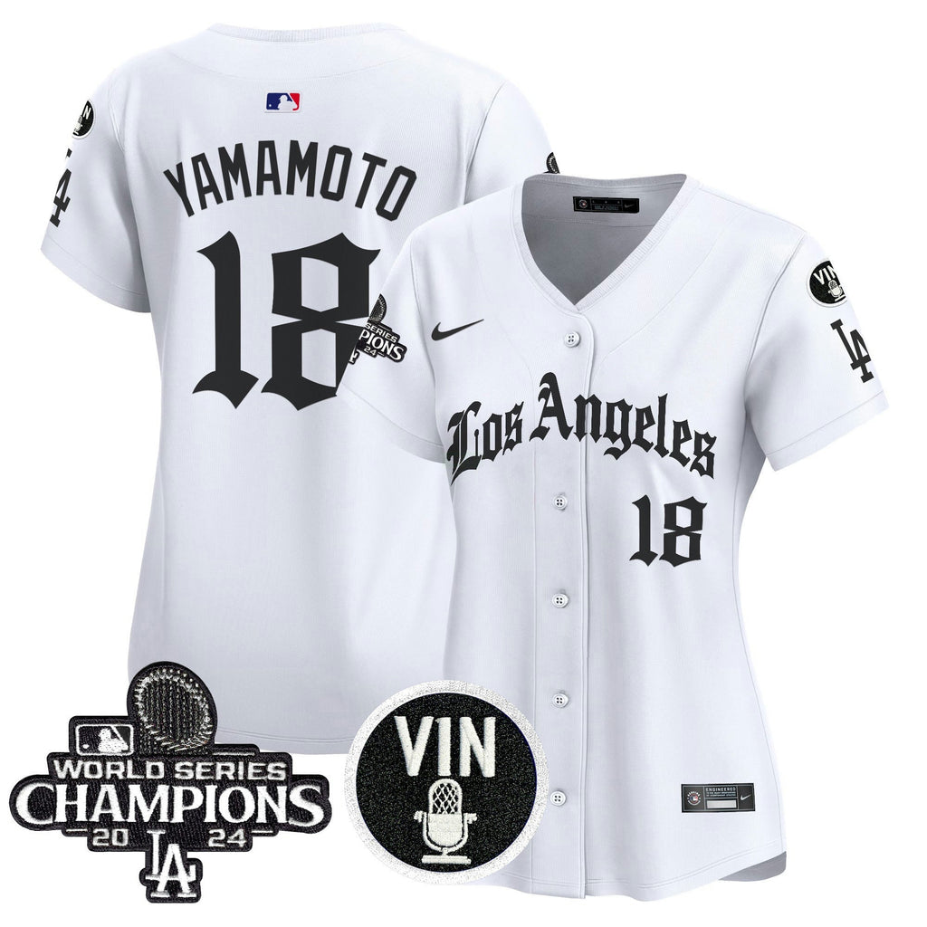 MLB Women’s 2025 LA Gothic Style Vapor Premier Limited Jersey