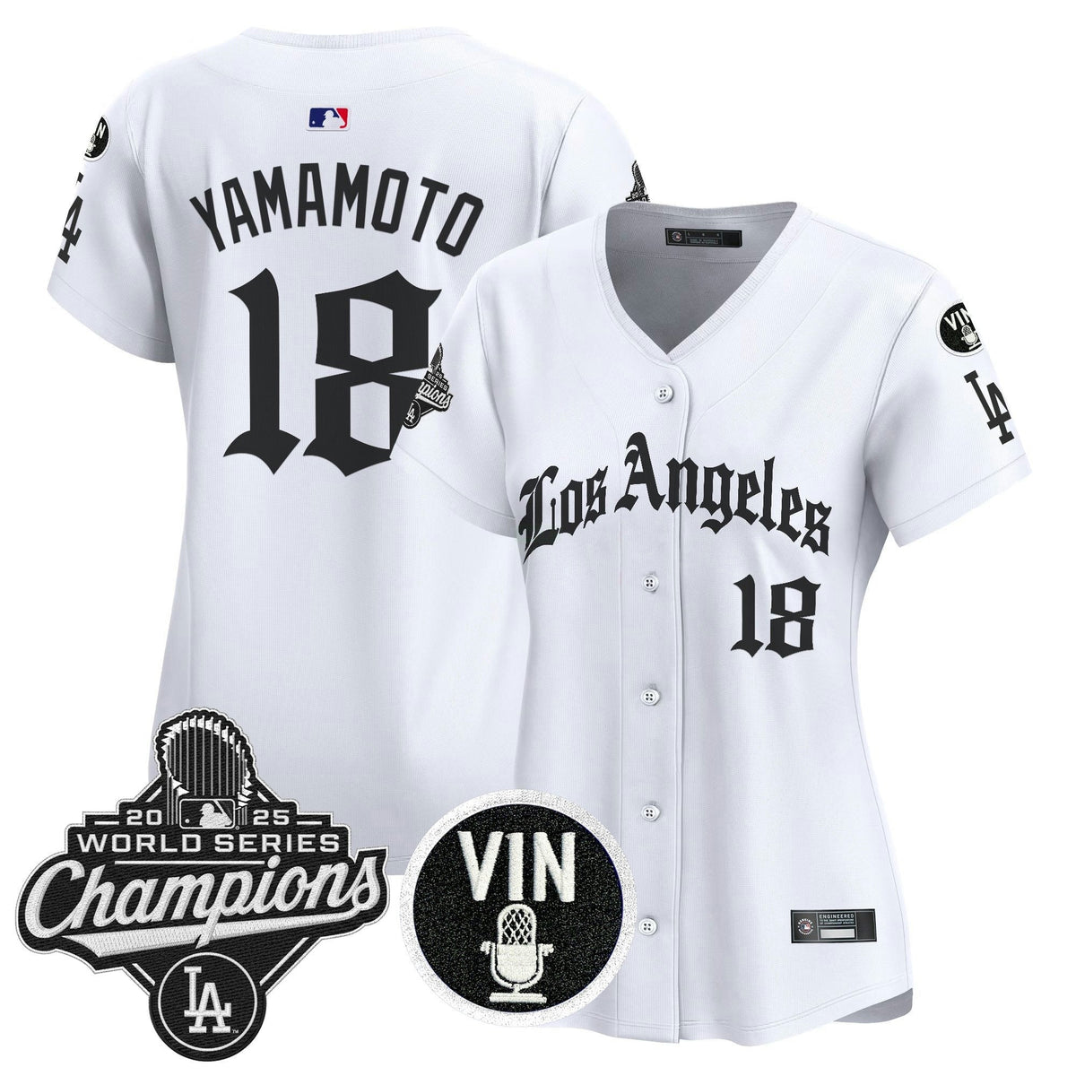 MLB Women’s 2025 World Series Champions Vapor Premier Limited Jersey – LA Gothic Edition