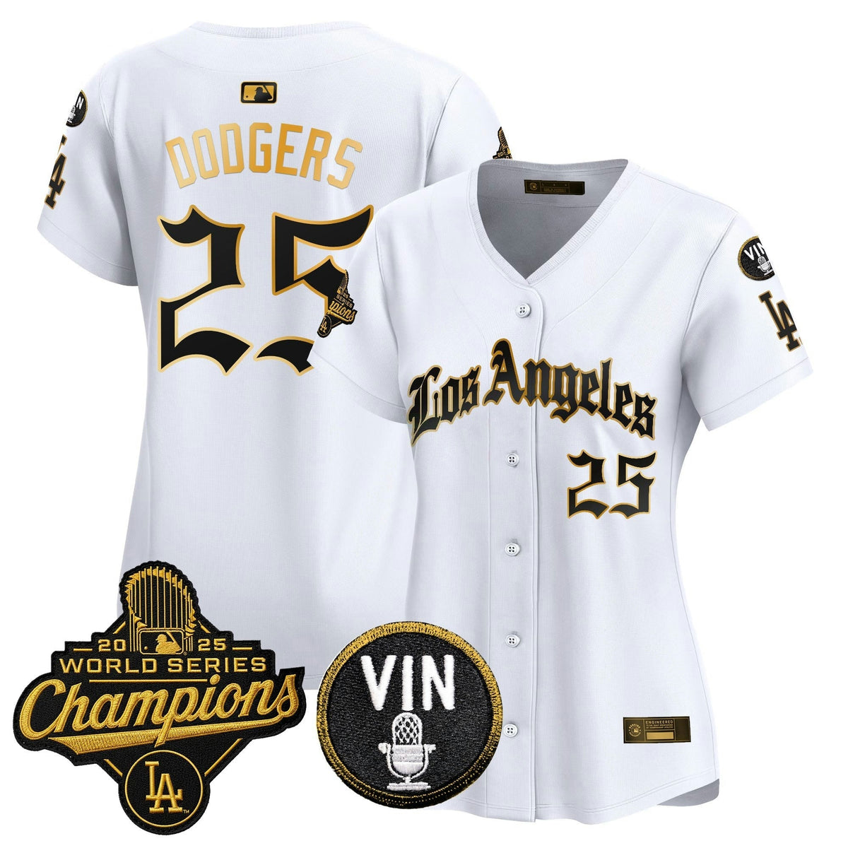 MLB Women’s 2025 World Series Champions Vapor Premier Limited Jersey – LA Gothic Edition