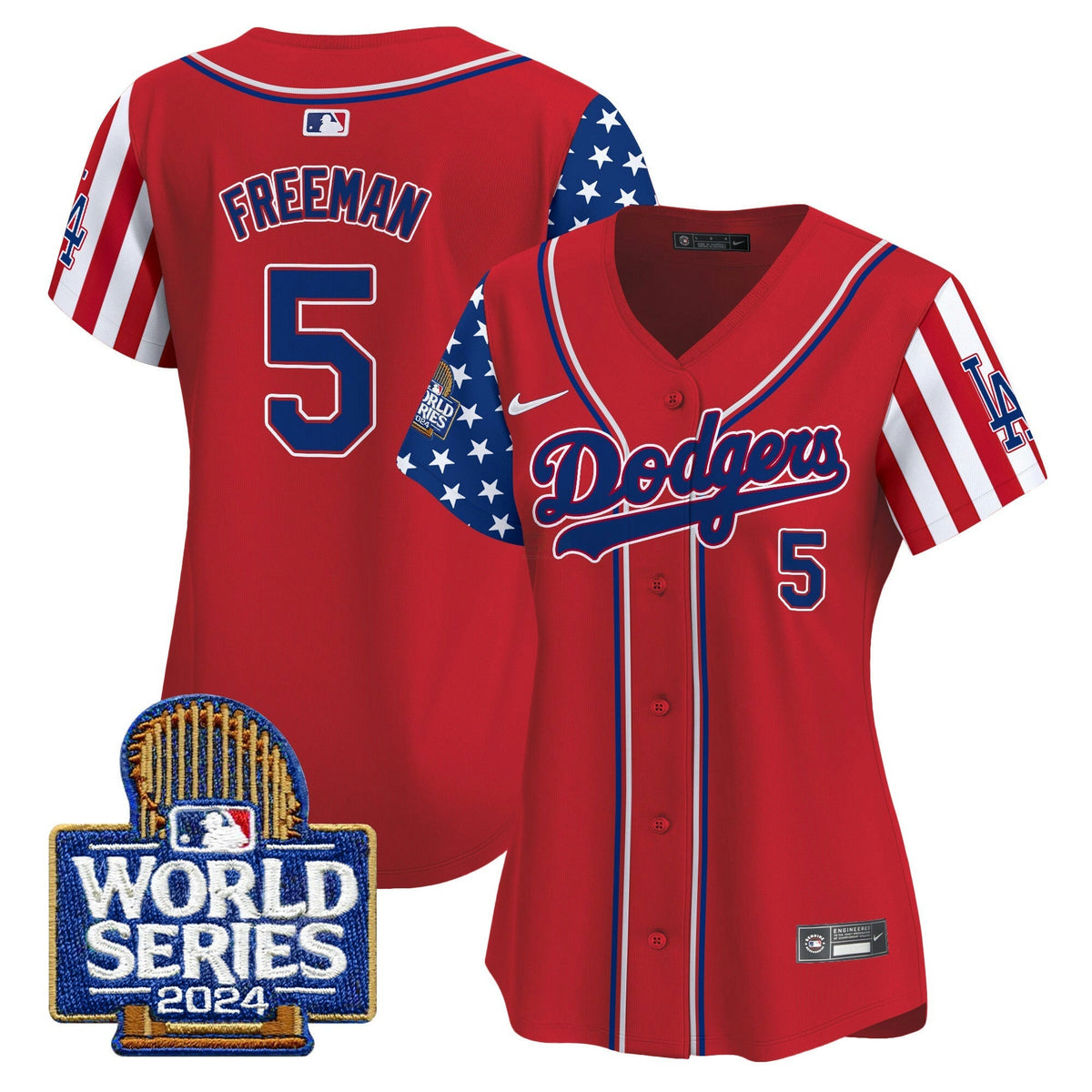 MLB Los Angeles Dodgers Women’s American Style 2024 World Series Vapor Premier Limited Jersey