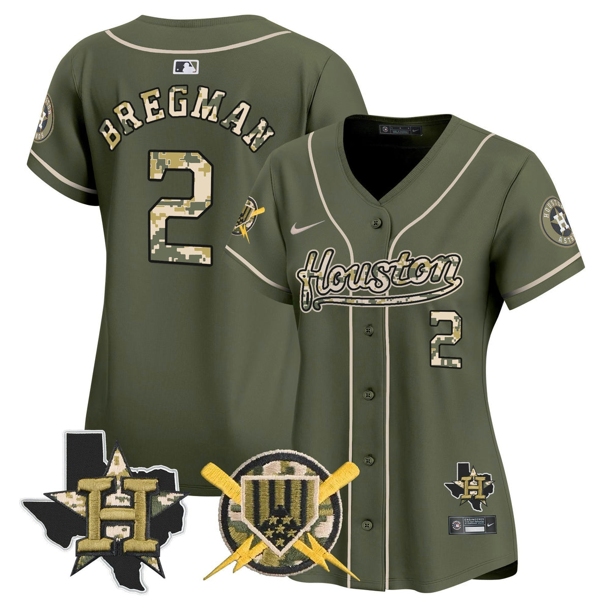 MLB Houston Astros Women’s Armed Forces Day Vapor Premier Limited Jersey