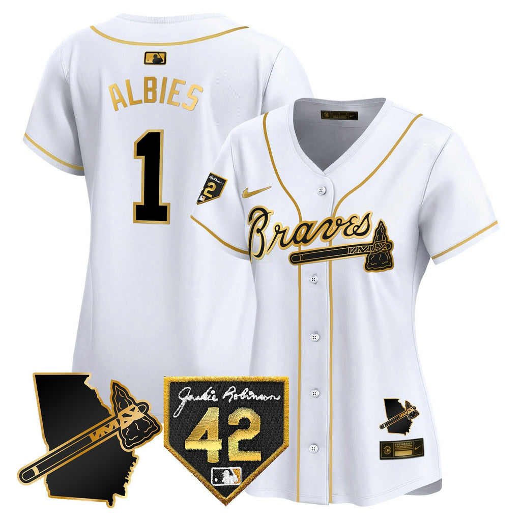 MLB Women’s Atlanta 2024 Robinson & Georgia Patch Vapor Premier Limited Jersey
