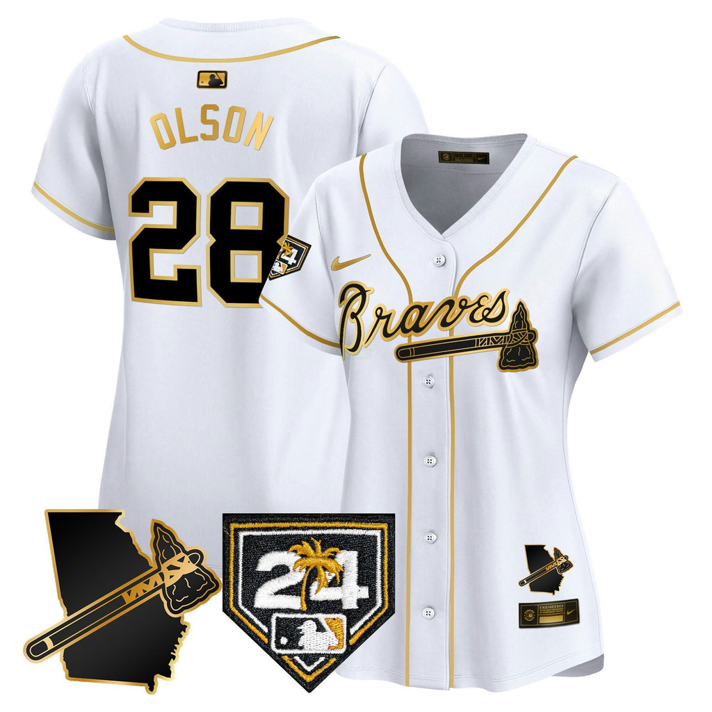 MLB Women’s Atlanta 2024 Spring Training & Georgia Patch Vapor Premier Limited Jersey