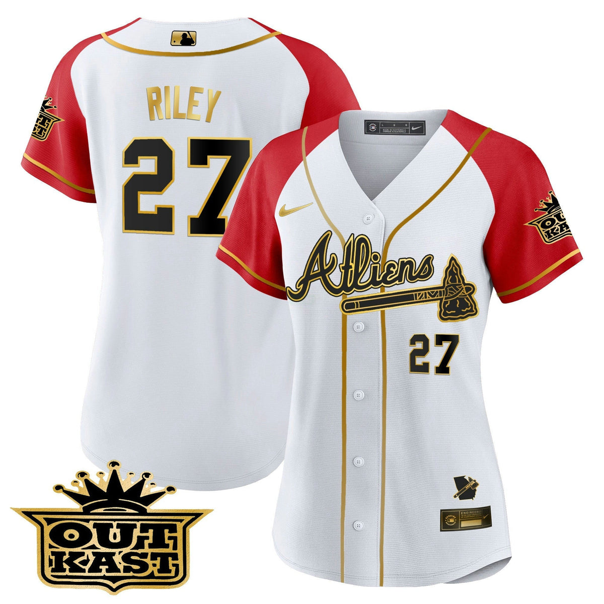 MLB Women’s Atlanta Atliens Gold Alternate Jersey