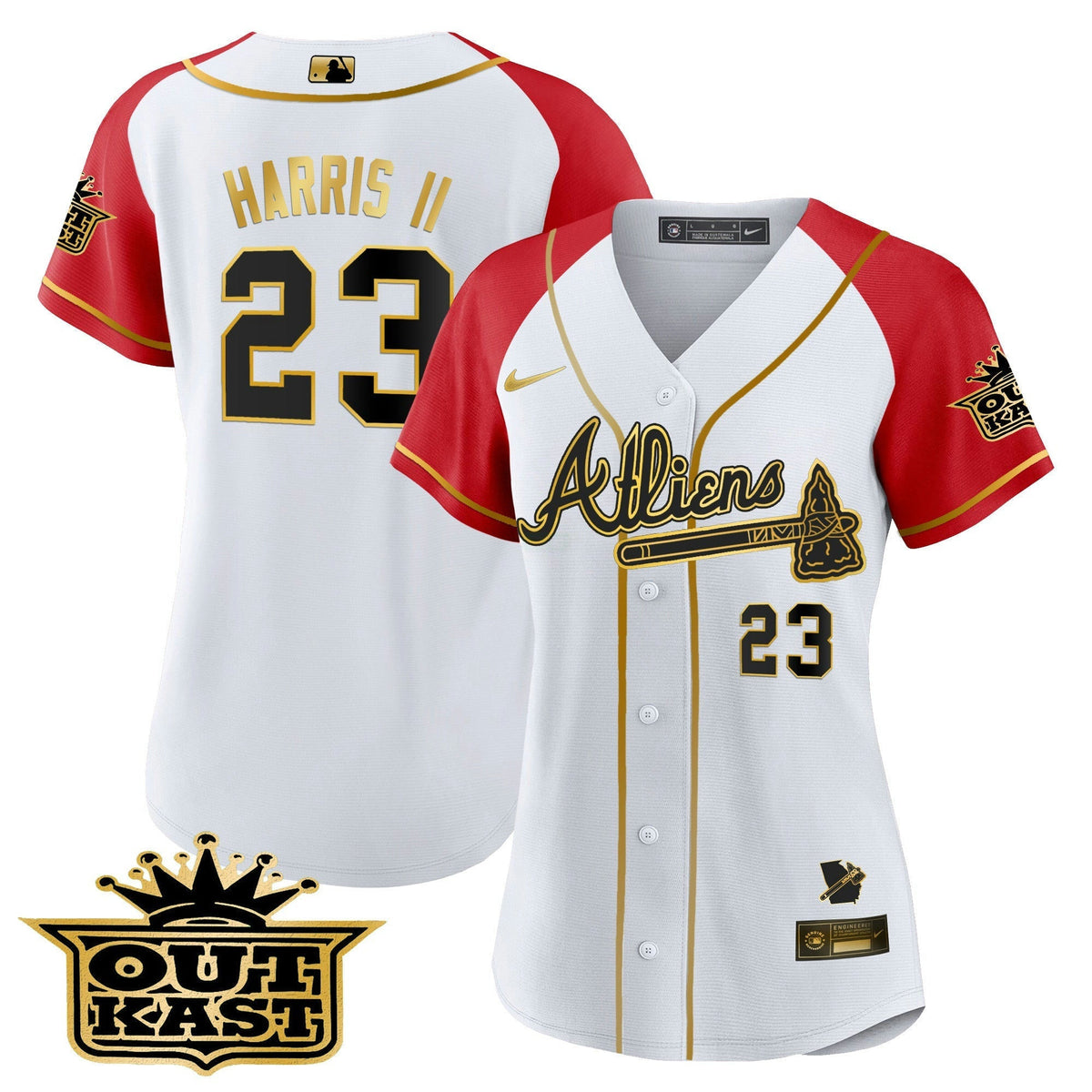 MLB Women’s Atlanta Atliens Gold Alternate Jersey