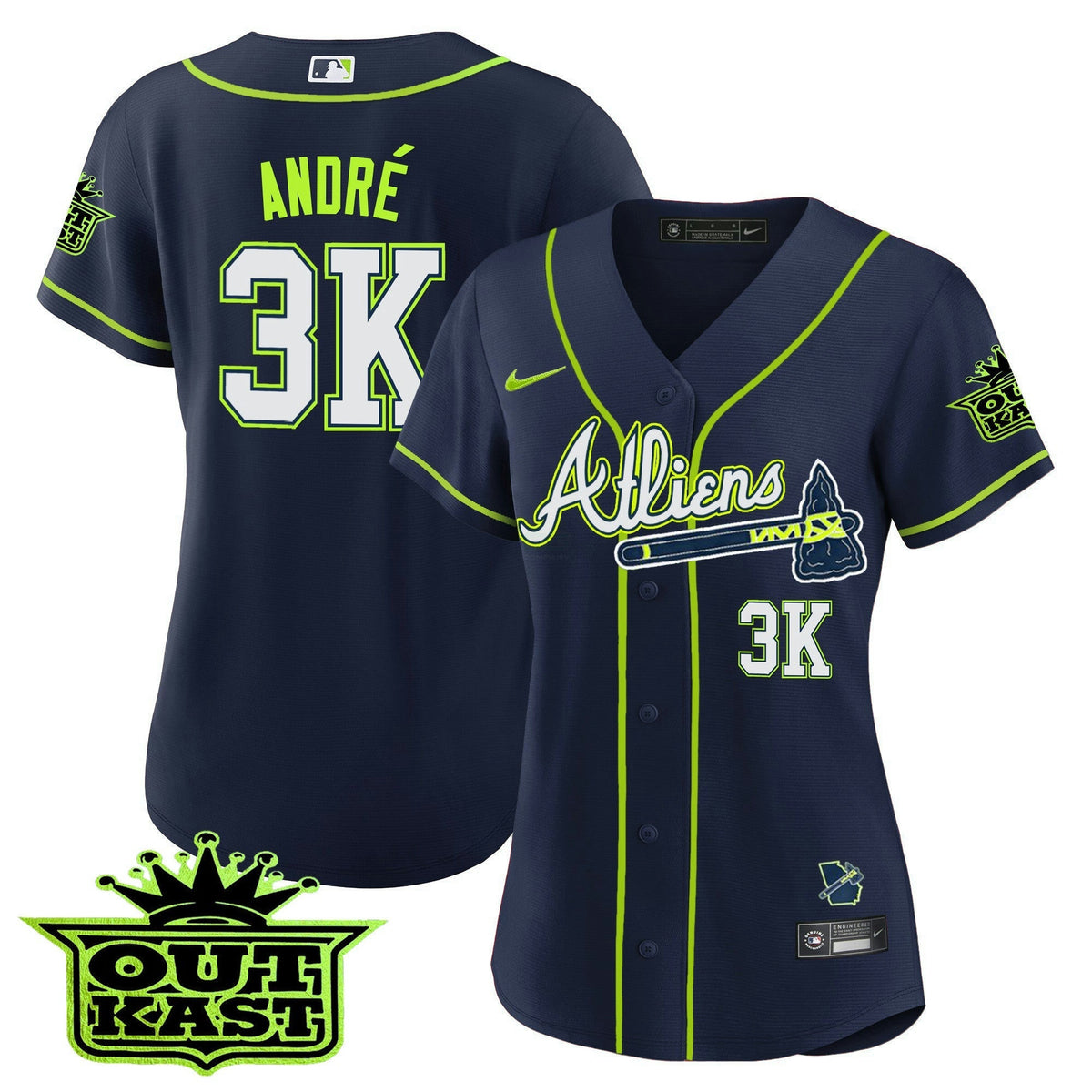 MLB Women’s Atlanta Atliens Jersey V2