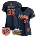 MLB Women’s Atlanta Atliens & Peach Vapor Premier Limited Jersey