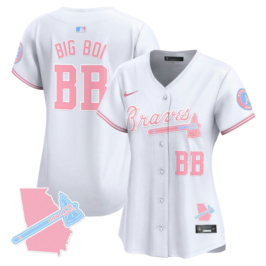MLB Women’s Atlanta Bubblegum Pink Vapor Premier Limited Jersey