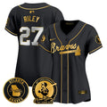 MLB Women’s Atlanta Hank Aaron 715th Home Run Patch Vapor Premier Limited Jersey