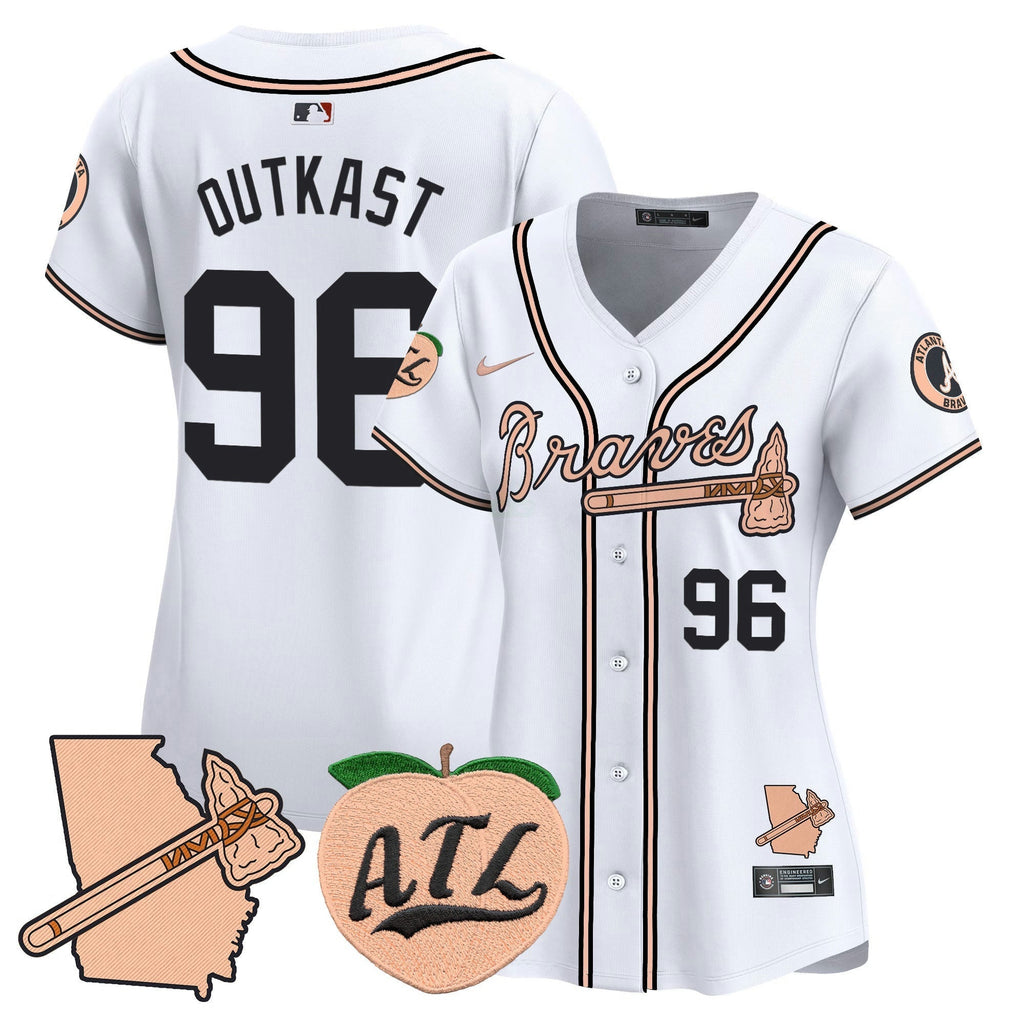 MLB Women’s Atlanta Peach Vapor Premier Limited Jersey