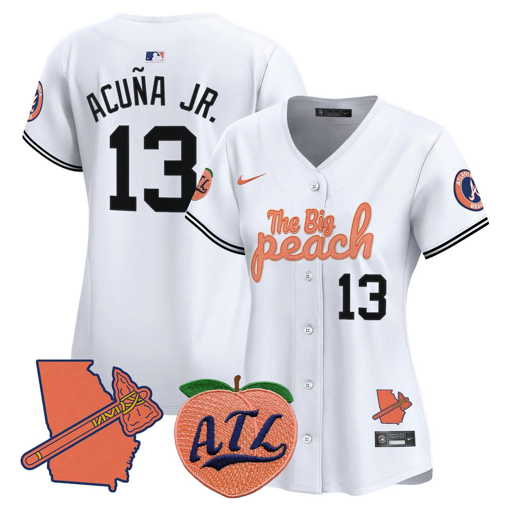 MLB Women’s Atlanta The Big Peach Vapor Premier Limited Jersey