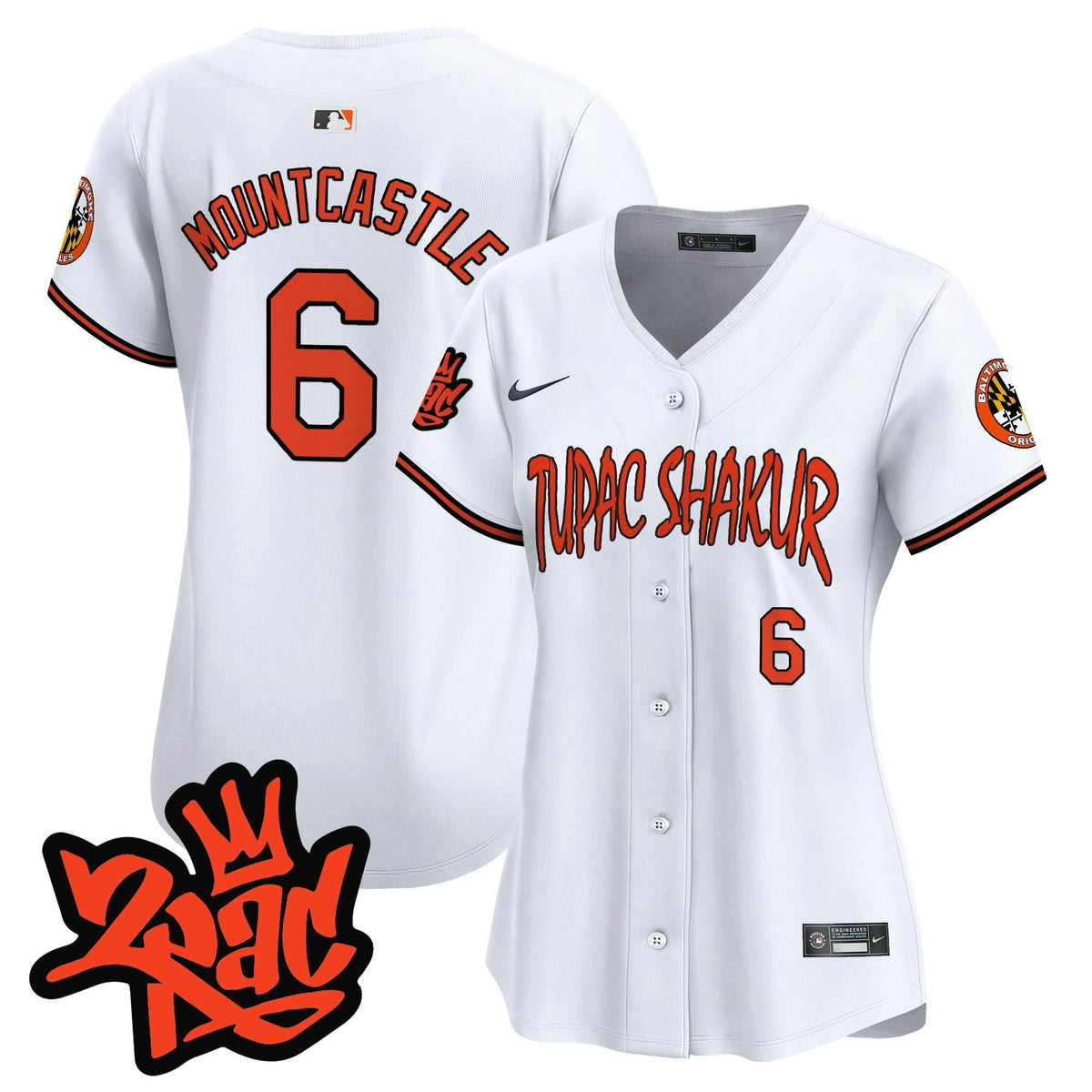 MLB Women’s Baltimore Tupac Shakur Vapor Premier Limited Jersey