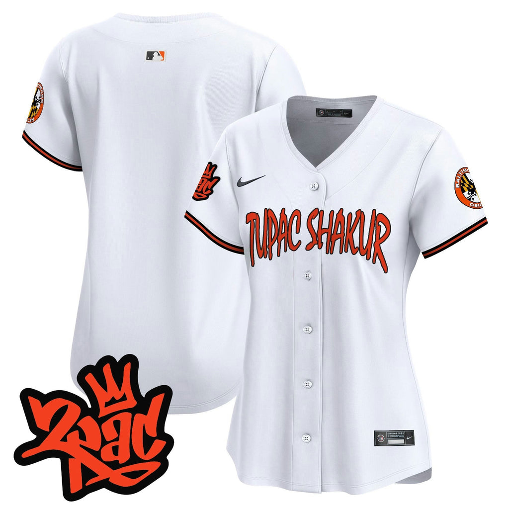 MLB Women’s Baltimore Tupac Shakur Vapor Premier Limited Jersey