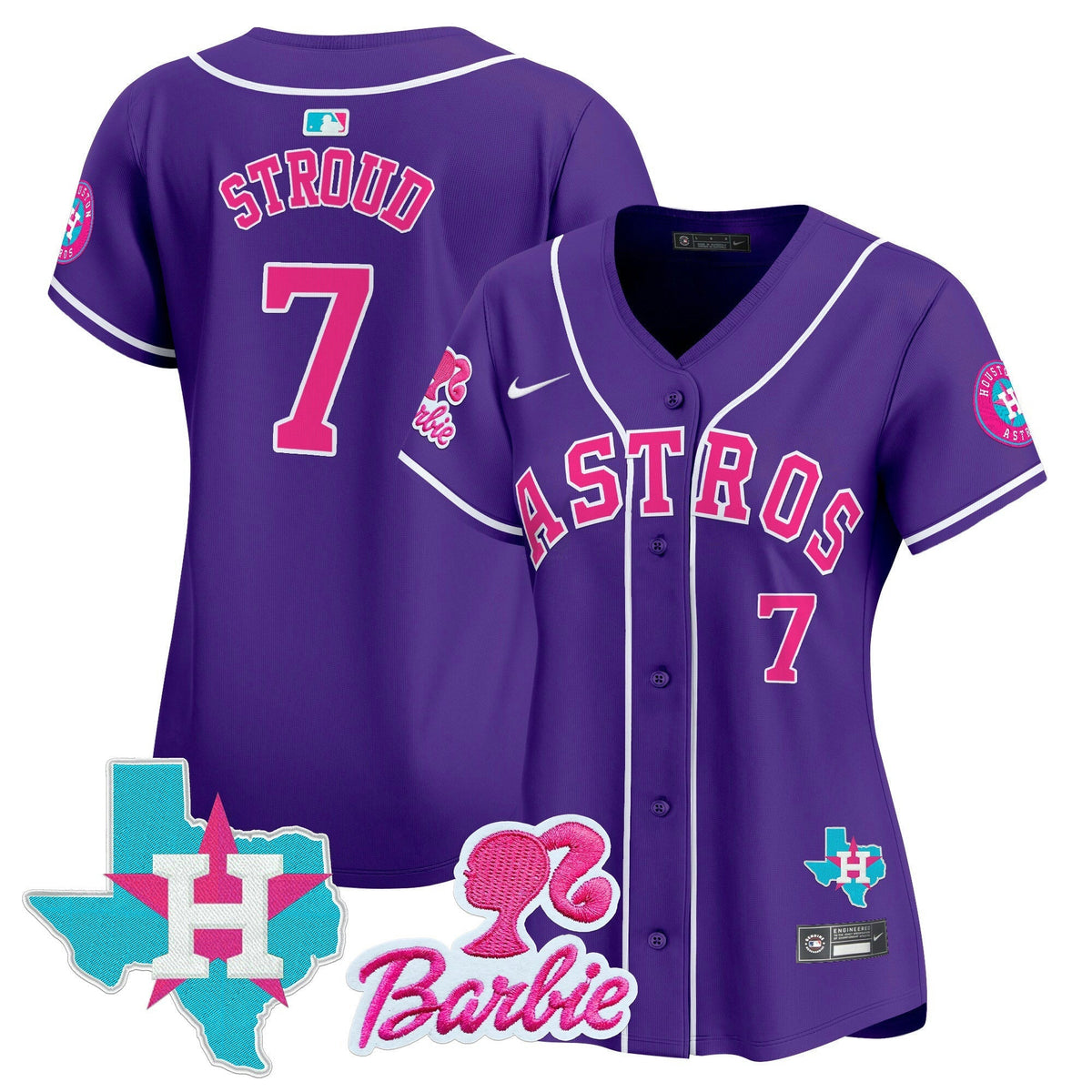MLB Women’s Barbie Patch Vapor Premier Limited Jersey