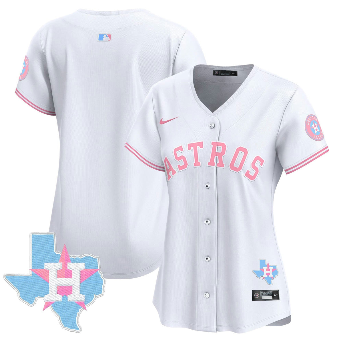 MLB Houston Astros Women’s Bubblegum Pink Vapor Premier Limited Jersey