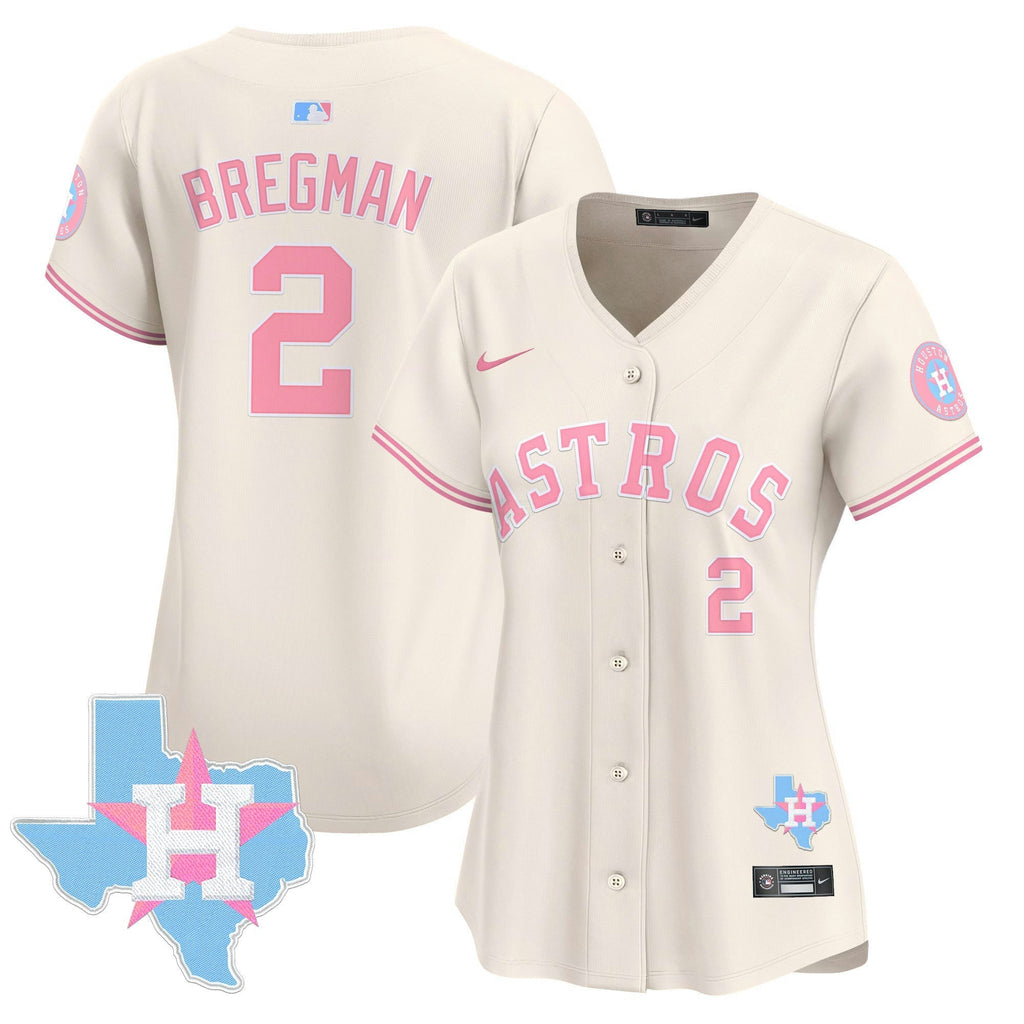 MLB Houston Astros Women’s Bubblegum Pink Vapor Premier Limited Jersey