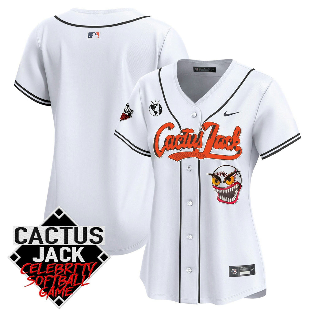 MLB Women’s Cactus Jack Celebrity Softball Game Patch Vapor Premier Limited Jersey