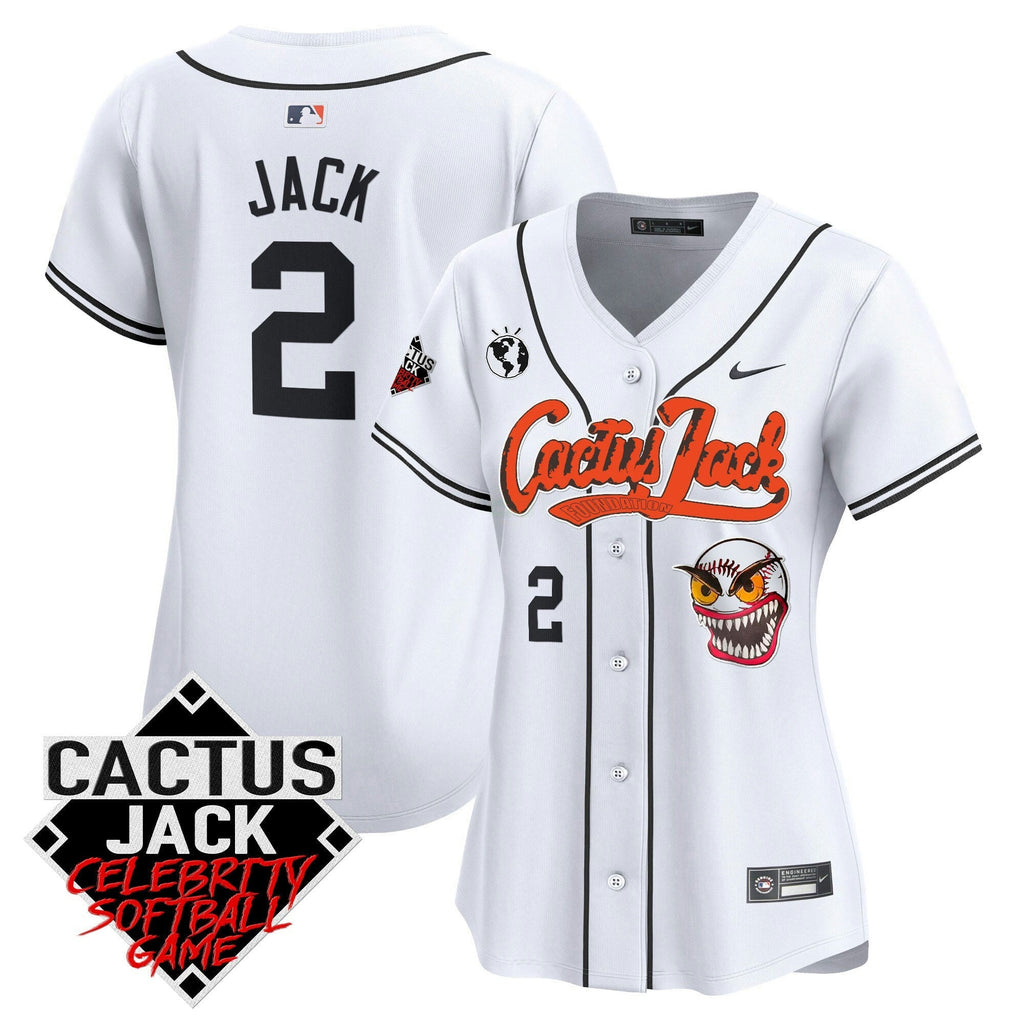 MLB Women’s Cactus Jack Celebrity Softball Game Patch Vapor Premier Limited Jersey