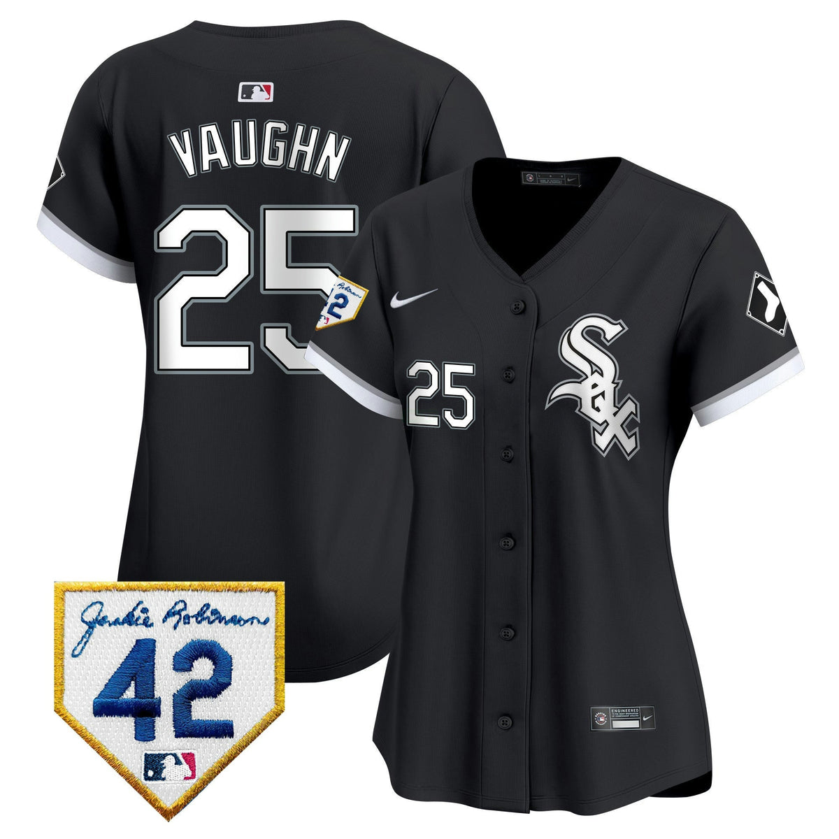 MLB Women’s Chicago 2024 Jackie Robinson Patch Vapor Premier Limited Jersey