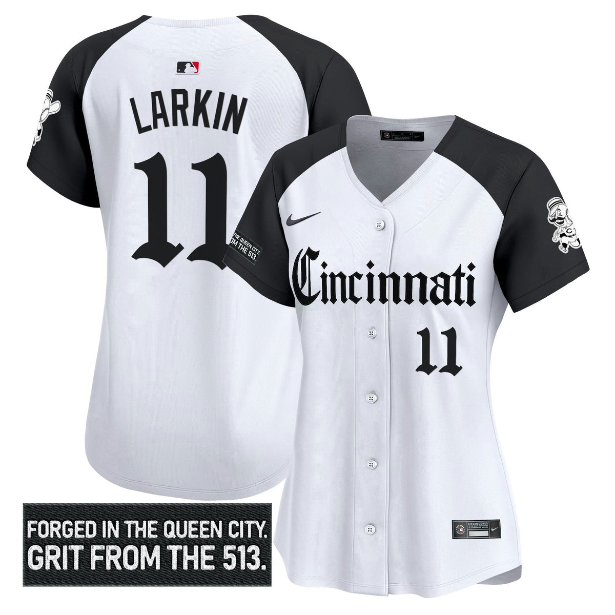 MLB Women’s Cincinnati ‘Gothic Queen City Edition’ Vapor Premier Limited Jersey