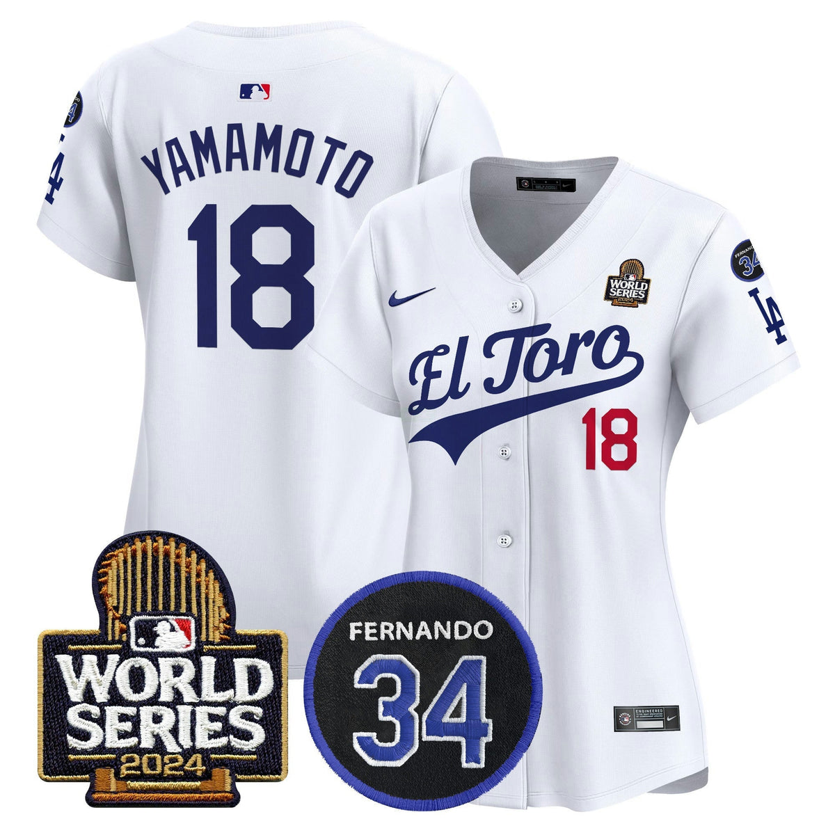 MLB Women’s El Toro 2024 World Series Patch Vapor Premier Limited Jersey