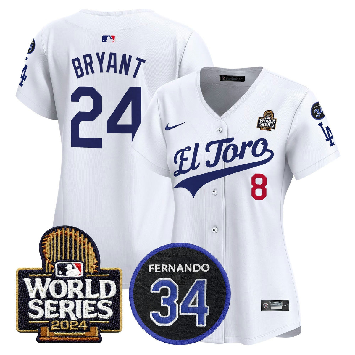 MLB Women’s El Toro 2024 World Series Patch Vapor Premier Limited Jersey