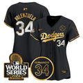 MLB Women’s Fernando Valenzuela Memorial & 2024 World Series Patch Vapor Premier Limited Jersey