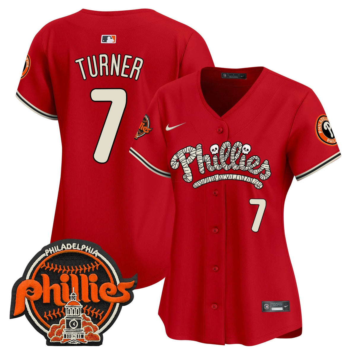 MLB Philadelphia Phillies Women’s Halloween Vapor Premier Limited Jersey