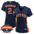 MLB Women’s Houston Alternate Navy Blue 2022 Champions Limited Player Jersey
