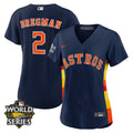 MLB Women’s Houston Alternate Navy Blue 2022 World Series Player Jersey