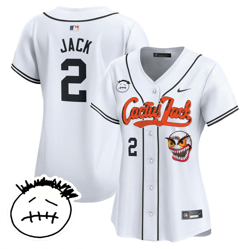 MLB Women’s Houston Cactus Jack Patch Vapor Premier Limited Jersey V3 – Stitched