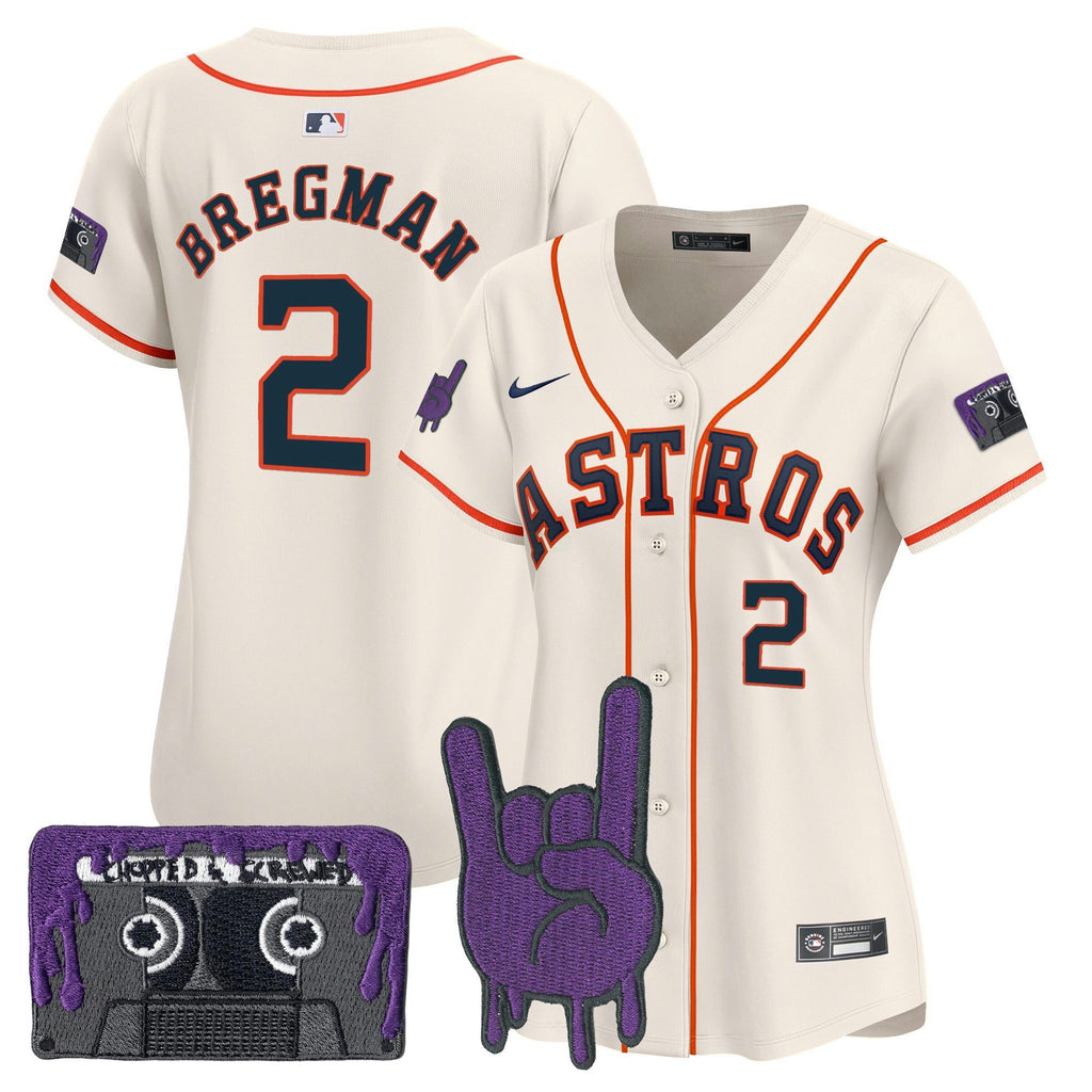 MLB Women’s Houston DJ Screw Patch Vapor Premier Limited Jersey