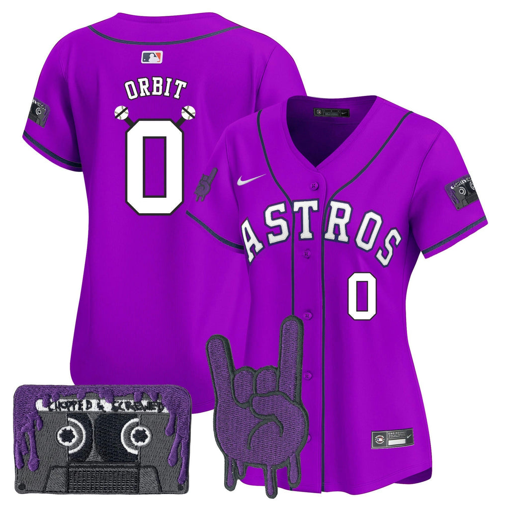 MLB Women’s Houston DJ Screw Patch Vapor Premier Limited Jersey