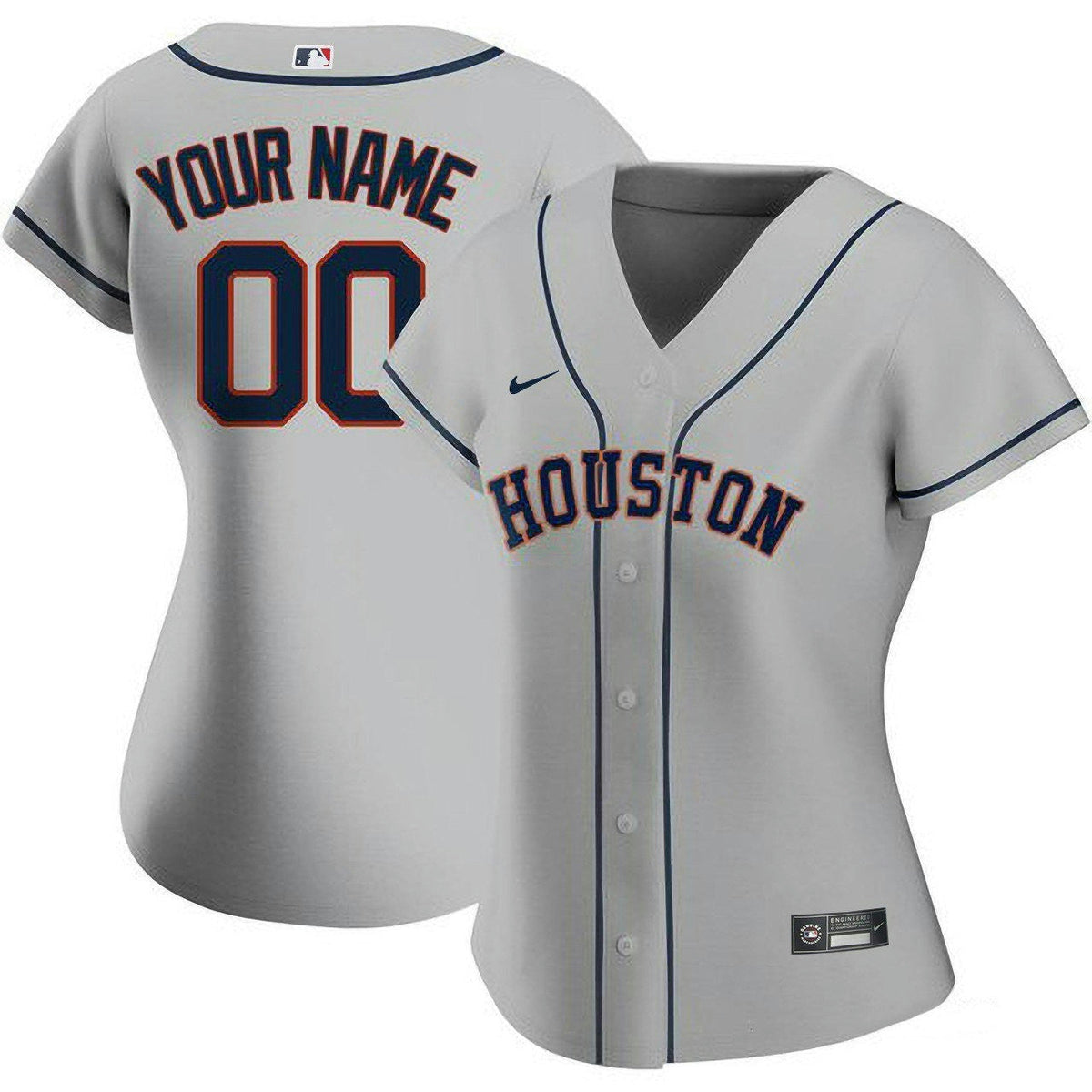 MLB Women’s Houston Gray Jersey - Gray