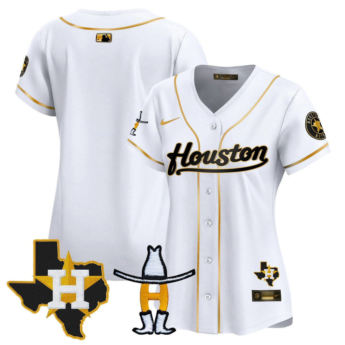 MLB Women’s Houston Houston Rodeo Patch Vapor Premier Limited Jersey