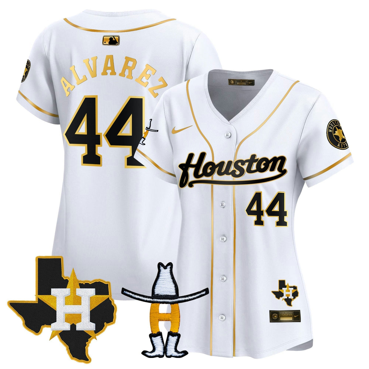 MLB Women’s Houston Houston Rodeo Patch Vapor Premier Limited Jersey