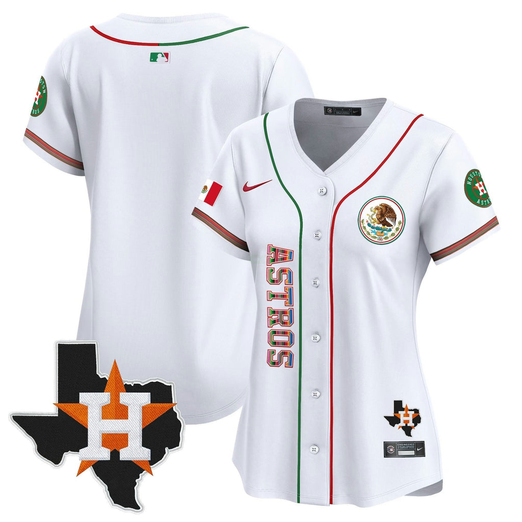 MLB Women’s Houston Mexico Vapor Premier Limited Jersey V4