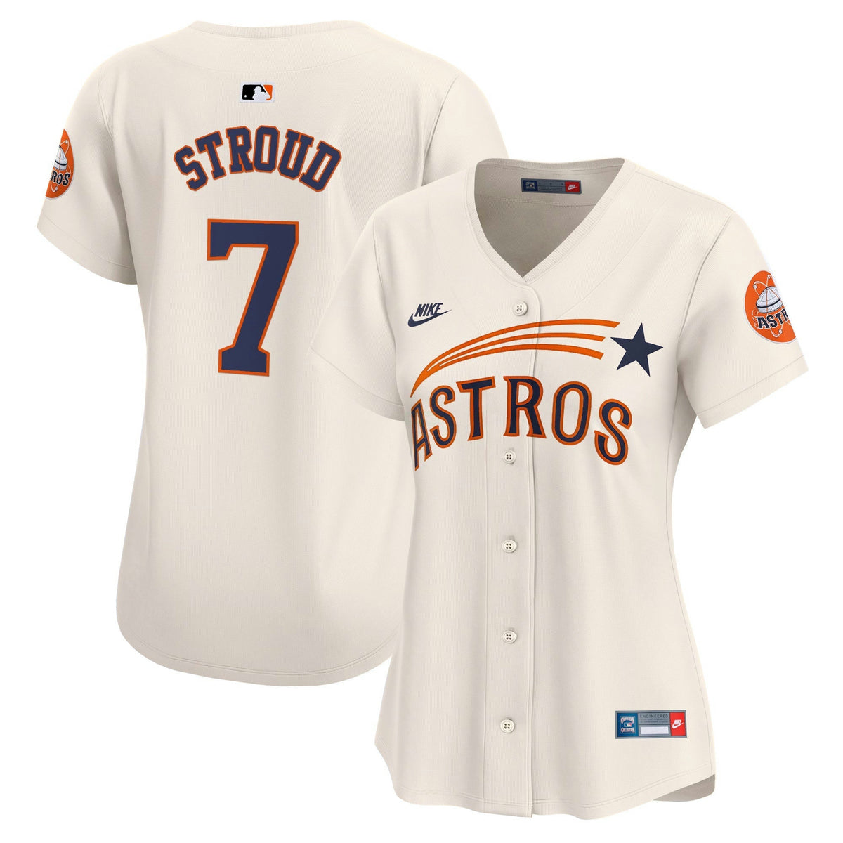 MLB Women’s Houston Throwback Cooperstown Vapor Premier Limited Jersey