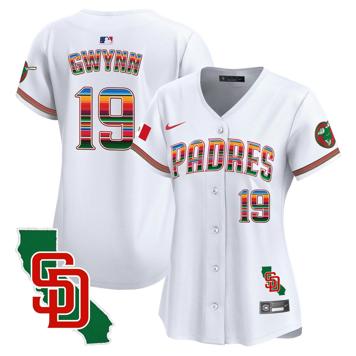 MLB Women’s Mexico California Patch Vapor Premier Limited Jersey