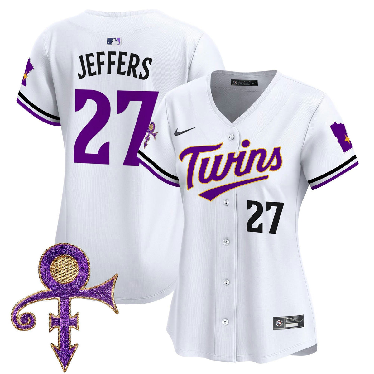 MLB Women’s Minnesota Prince Patch Vapor Premier Limited Jersey V3
