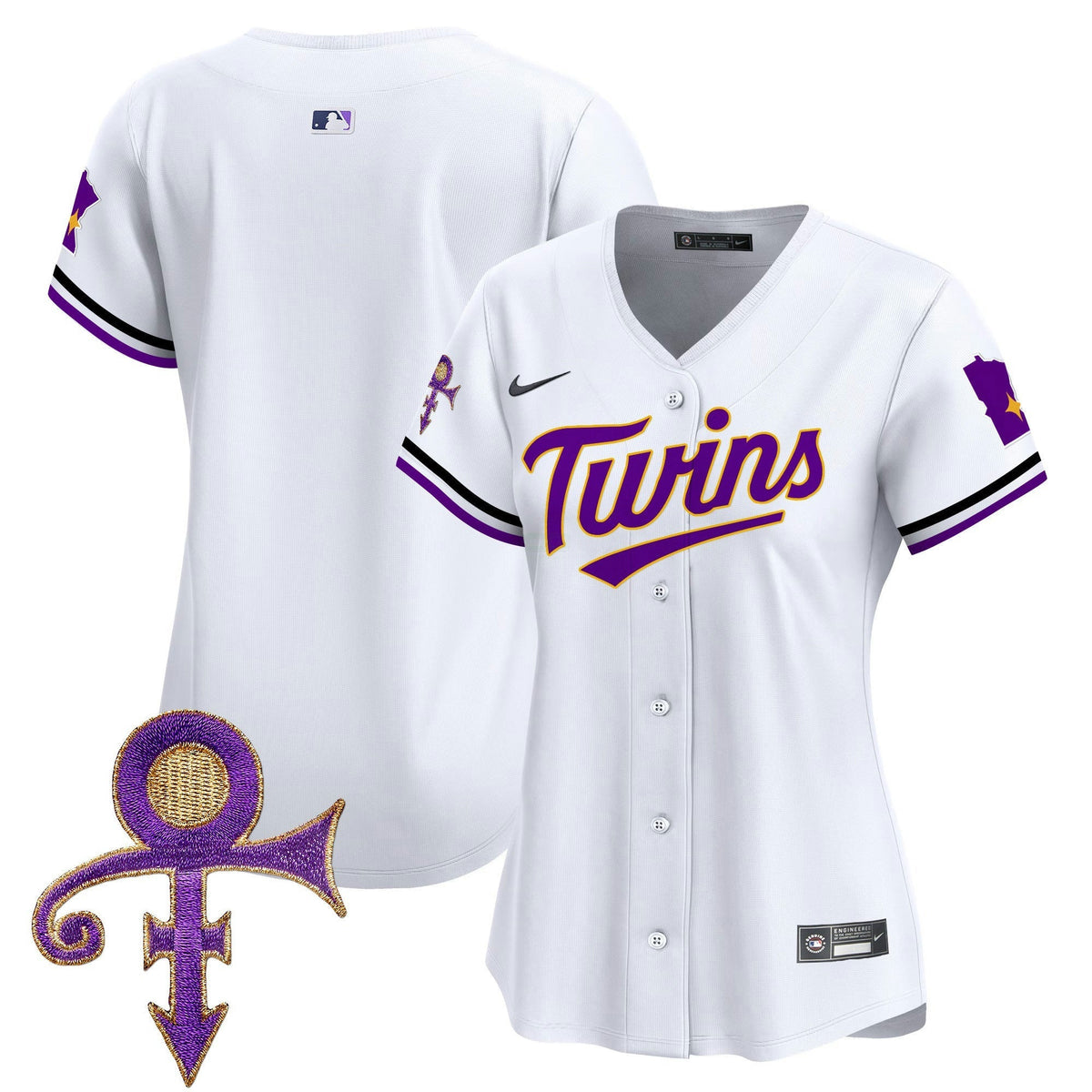 MLB Women’s Minnesota Prince Patch Vapor Premier Limited Jersey V3