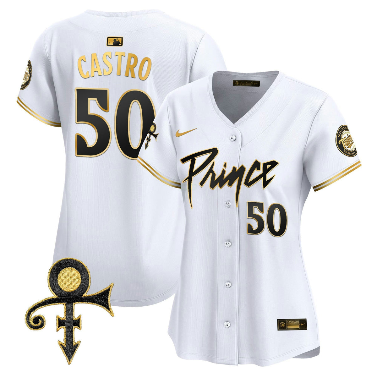 MLB Women’s Minnesota Prince Patch Vapor Premier Limited Jersey V4