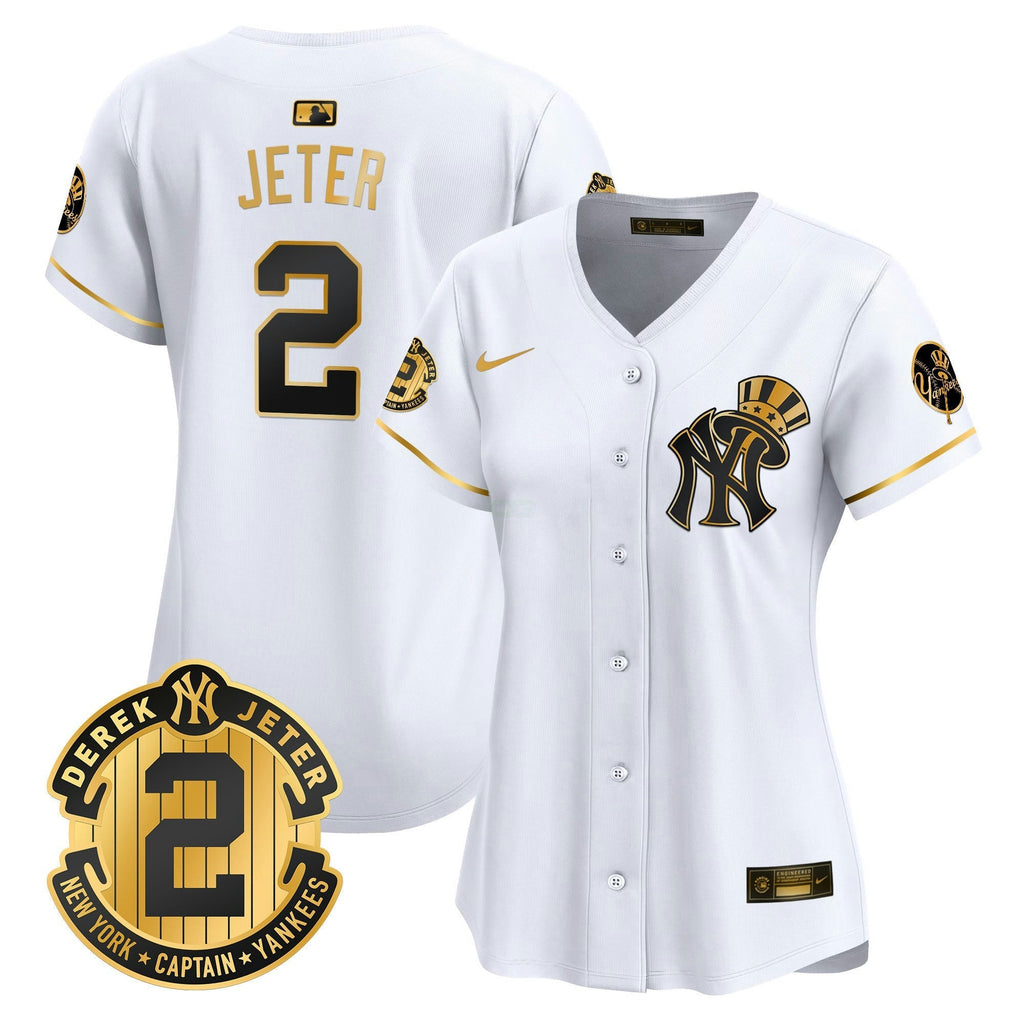 MLB Women’s New York Derek Jeter Patch Vapor Premier Limited Jersey V2