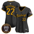MLB Women’s Pittsburgh 412 Patch Vapor Premier Limited Jersey V4