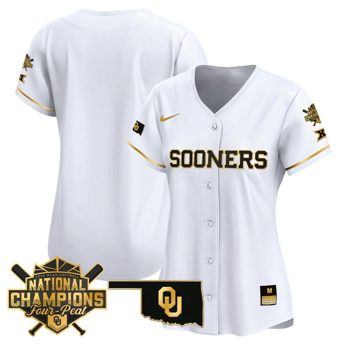 MLB Oklahoma Sooners Women’s size – Oklahoma Women’s Champions Patch Vapor Premier Limited Jersey V2